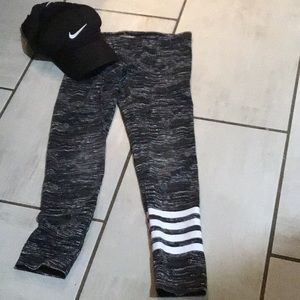 Gray pants with stripes